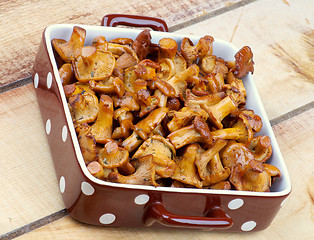 Image showing Roasted Chanterelles