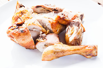 Image showing Grilled chicken on plate