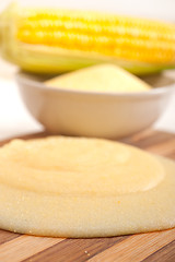 Image showing polenta corn maize flour cream