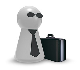 Image showing agent with case