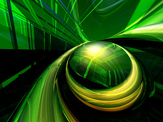 Image showing abstract green