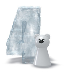 Image showing ice number and polar bear