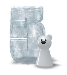Image showing ice number and polar bear