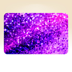 Image showing Template design on purple glittering. EPS 10