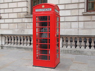 Image showing London telephone box