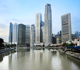 Image showing Singapore at sunrise