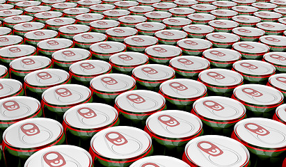 Image showing Drink cans