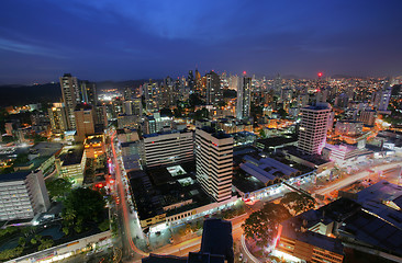 Image showing Panama City in the twilight