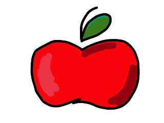Image showing Red apple 