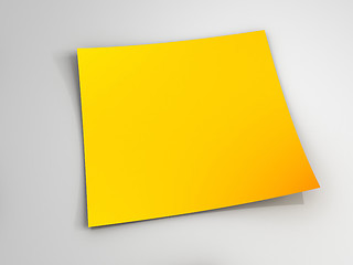 Image showing Yellow Sticky Note 