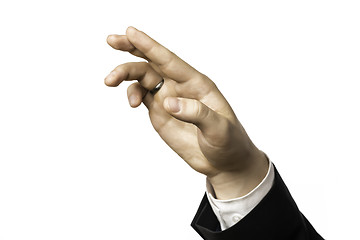 Image showing Detail of a hand of a businessman