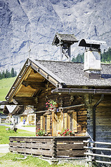 Image showing Huts in the Austrian Alps