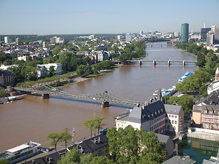 Image showing Aerial view of Frankfurt