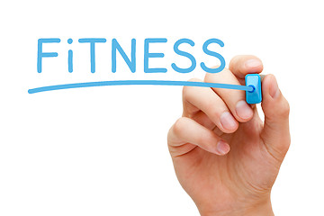 Image showing Fitness Blue Marker
