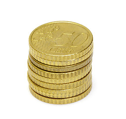 Image showing Euro coins