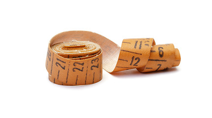 Image showing Measuring tape of the tailor