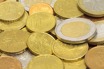 Image showing Euro coins