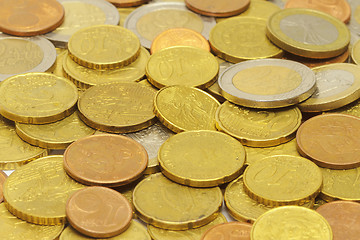 Image showing Euro coins