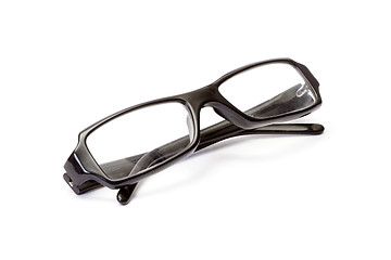 Image showing Black plastic glasses