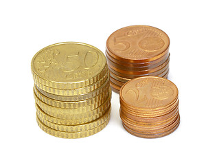 Image showing Euro coins