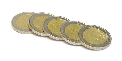 Image showing Euro coins