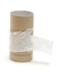 Image showing Empty toilet paper roll