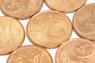 Image showing Euro coins