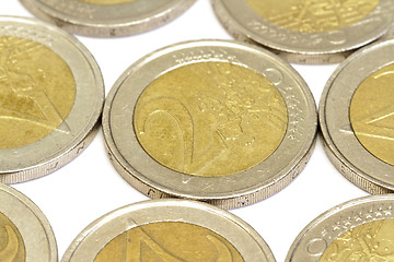 Image showing Euro coins