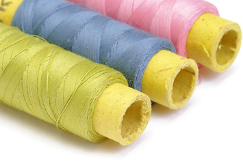 Image showing Spools of thread