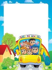 Image showing School theme frame 9