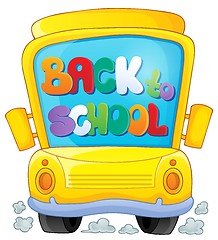 Image showing Image with school bus theme 3