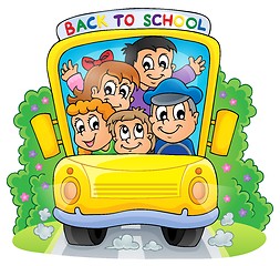 Image showing Image with school bus theme 2