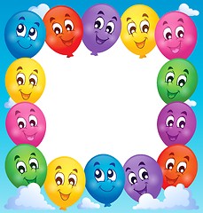 Image showing Balloons theme frame 1