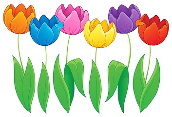 Image showing Image with tulip flower theme 2