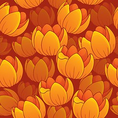 Image showing Seamless background flowery topic 1