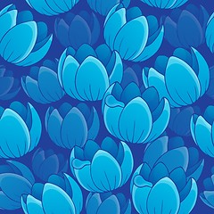 Image showing Seamless background flowery topic 2