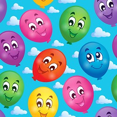 Image showing Seamless background with balloons 3