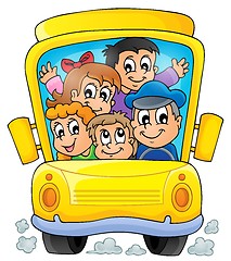 Image showing Image with school bus theme 1