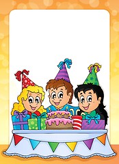 Image showing Party theme frame 1