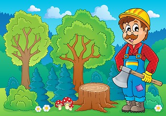 Image showing Image with lumberjack theme 2