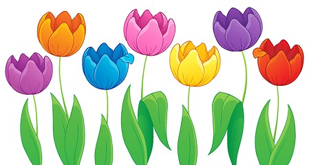 Image showing Image with tulip flower theme 3