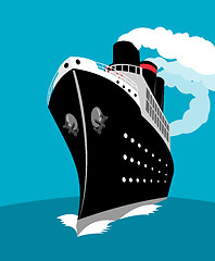 Image showing ocean liner passenger cruise ship