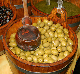 Image showing Green Olives