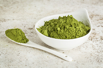 Image showing moringa leaf powder