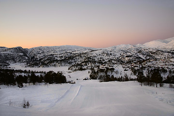 Image showing Winter sunset