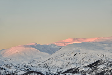 Image showing Winter sunset