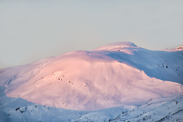 Image showing Winter sunset