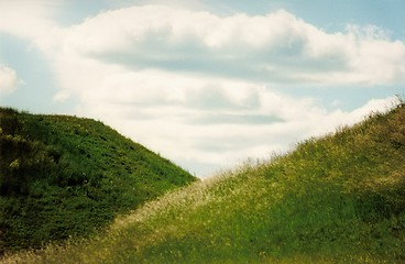 Image showing green hills