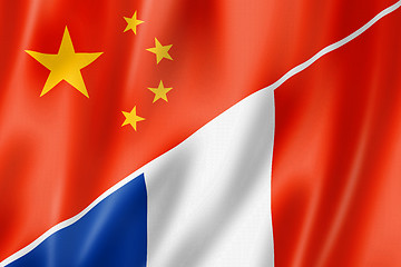 Image showing China and France flag