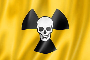 Image showing radioactive nuclear symbol death flag